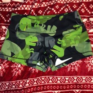 Dinosaur Feed Me Fight Me gym shorts